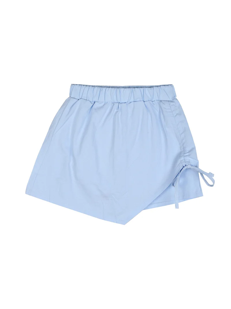 Completo da bambina con t-shirt e pantagonna - azzurro