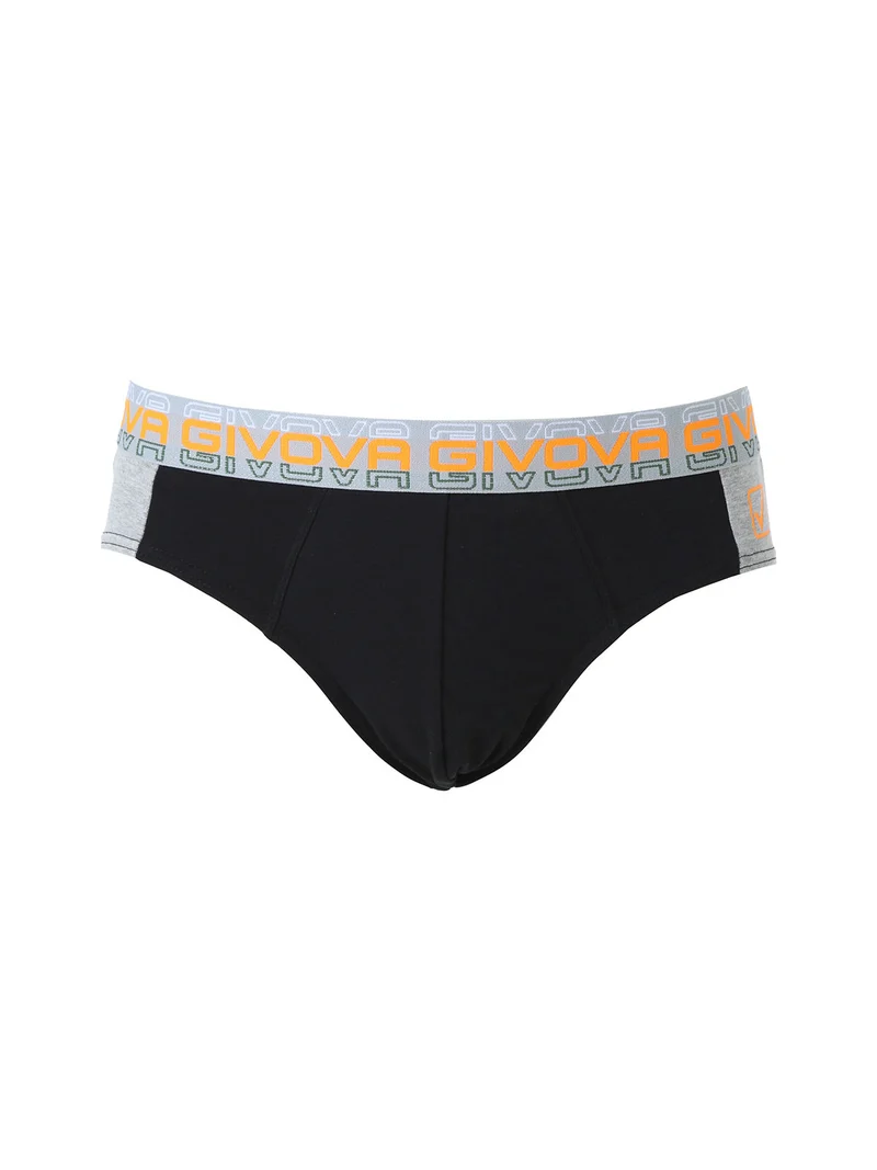Slip da uomo in cotone stretch - nero