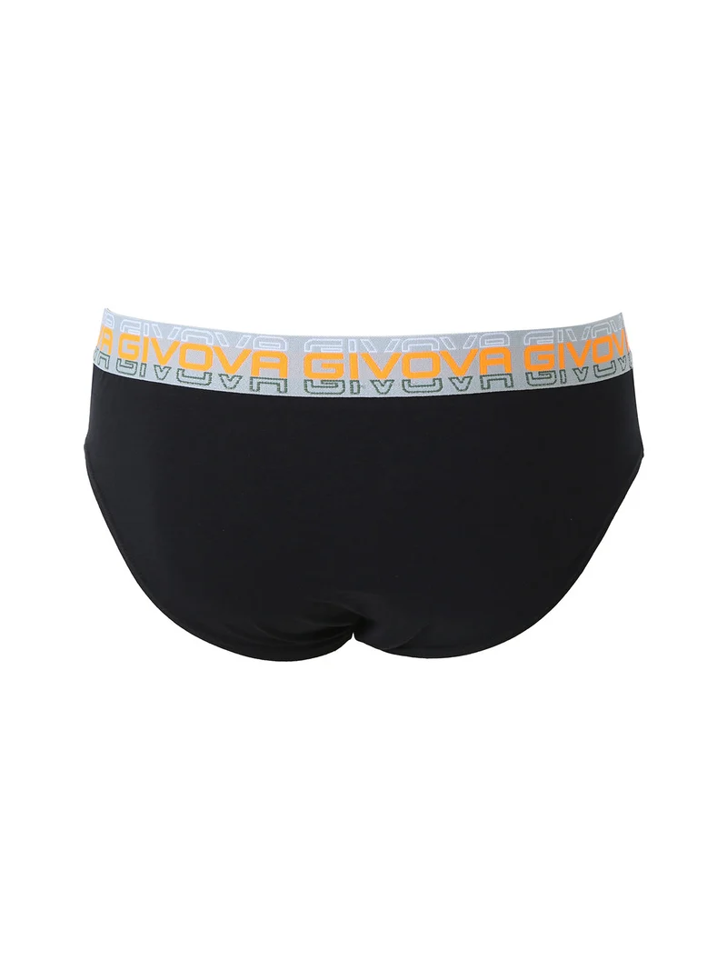 Slip da uomo in cotone stretch - nero