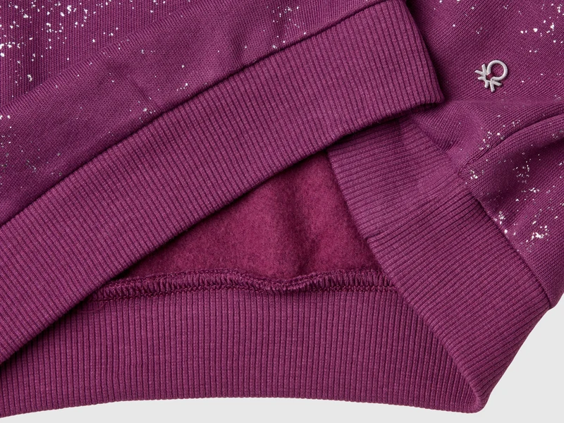 Over fit Sweater mit Glitzer