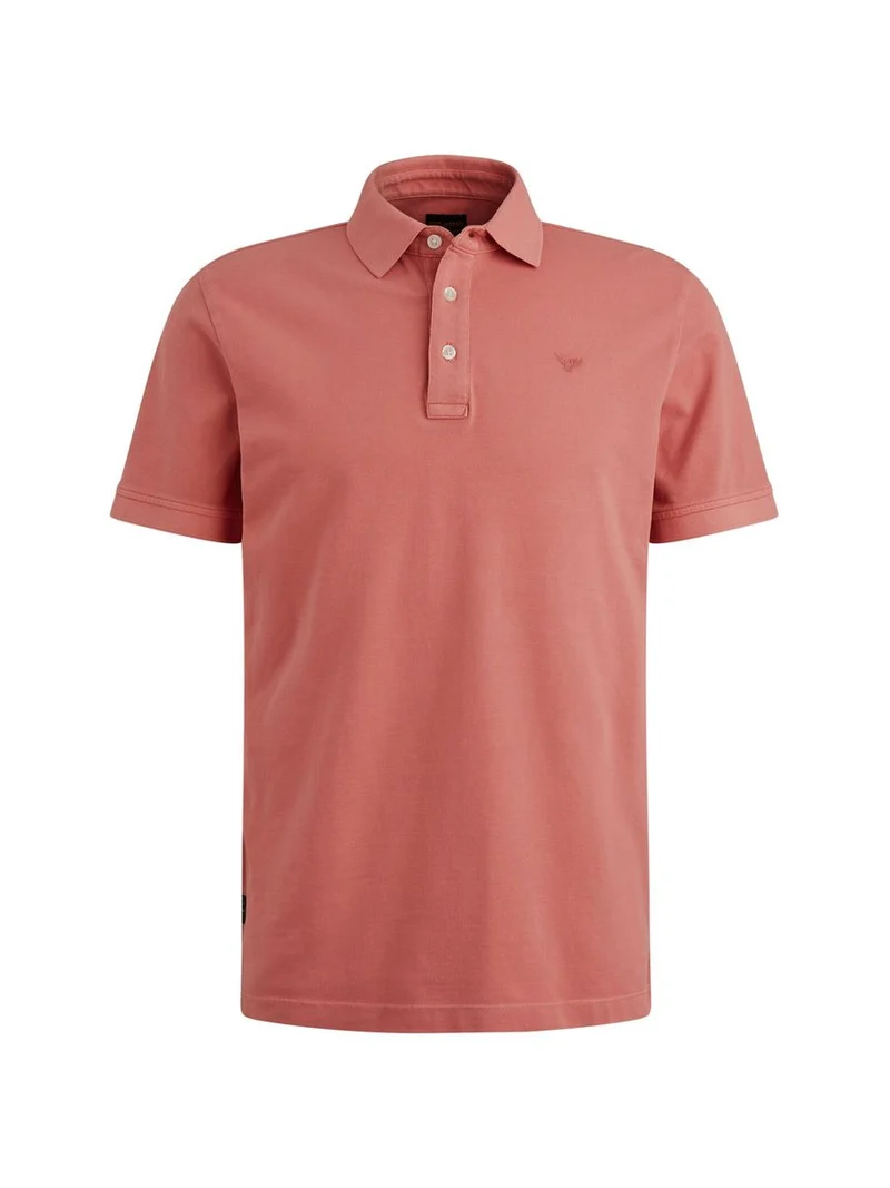 Short sleeve polo pique garment dy