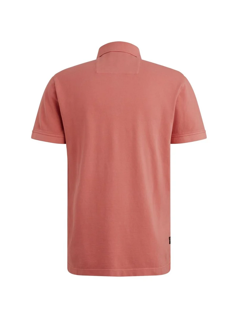 Short sleeve polo pique garment dy