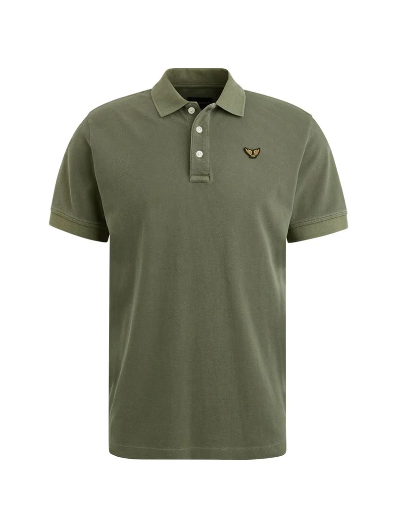 Short sleeve polo pique garment dy