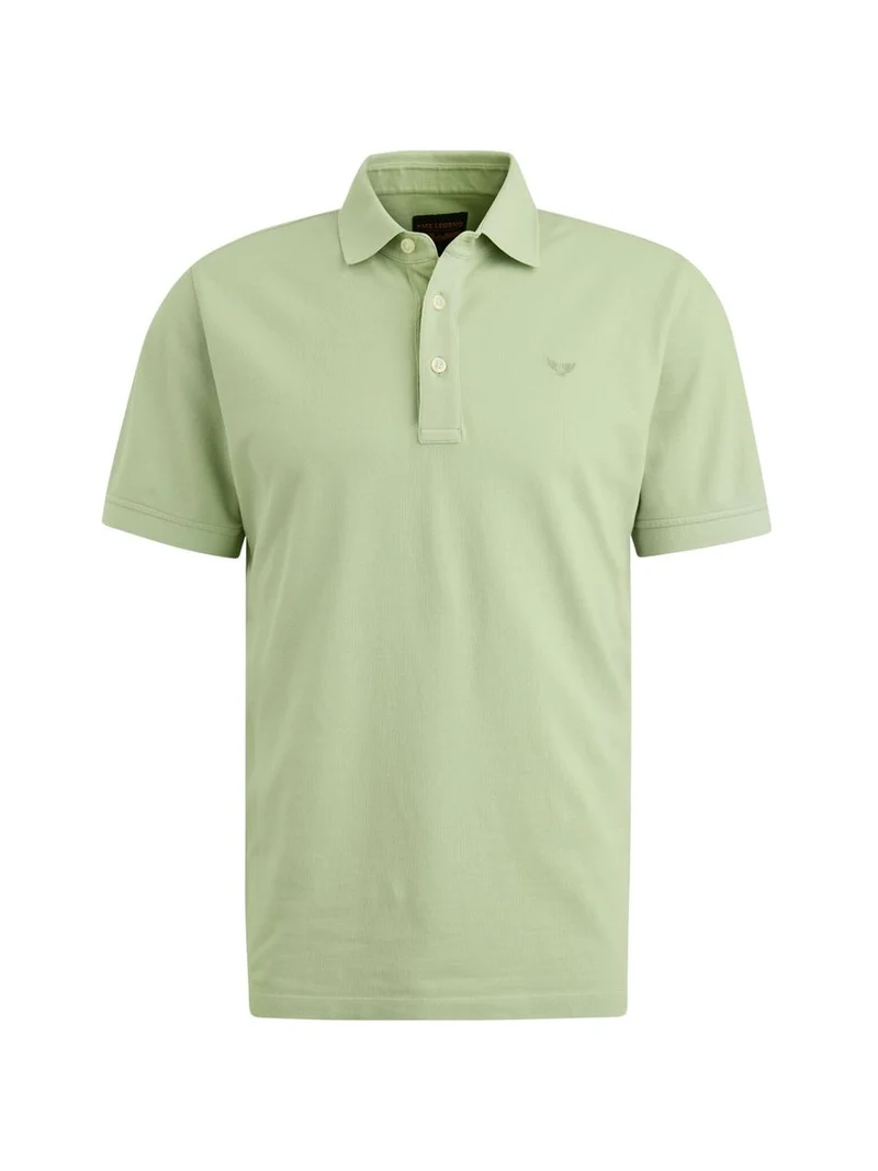 Short sleeve polo pique garment dy