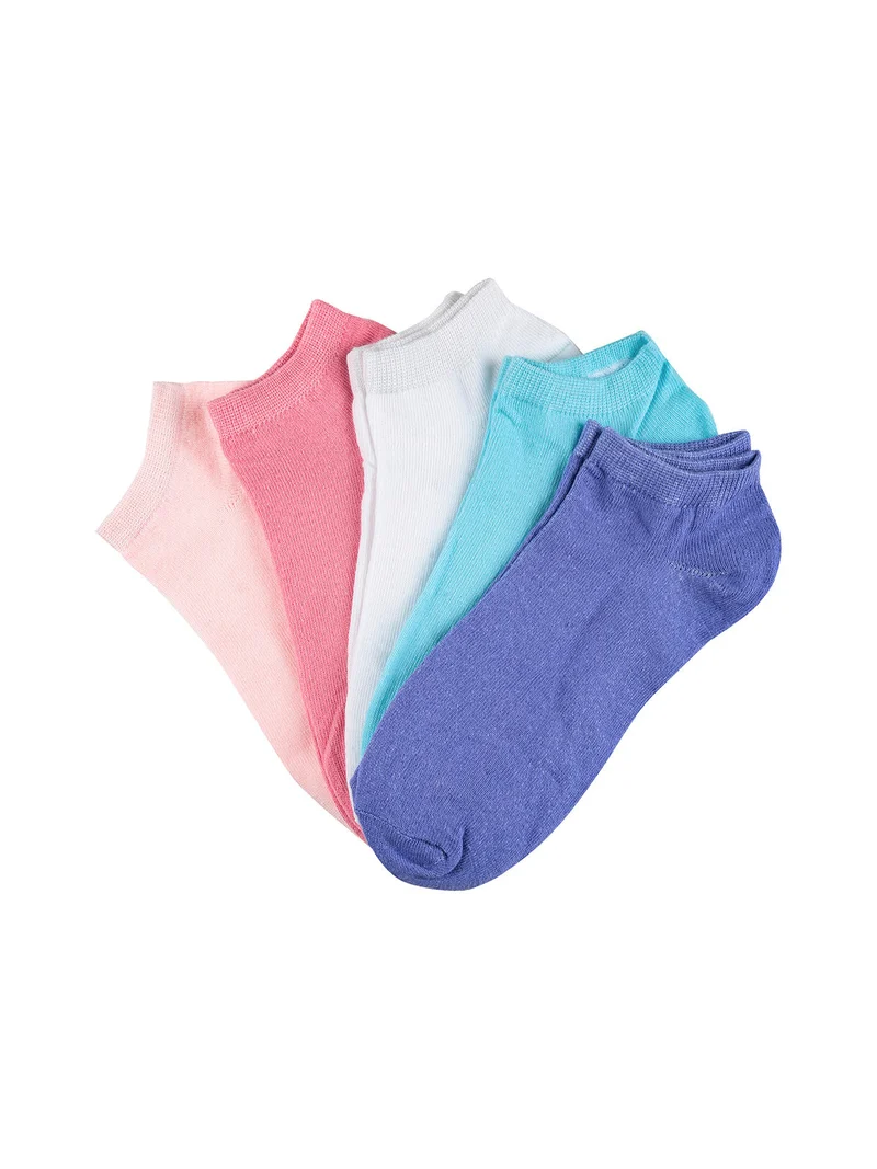 Confezione da 5 calze fantasmino donna - bianco