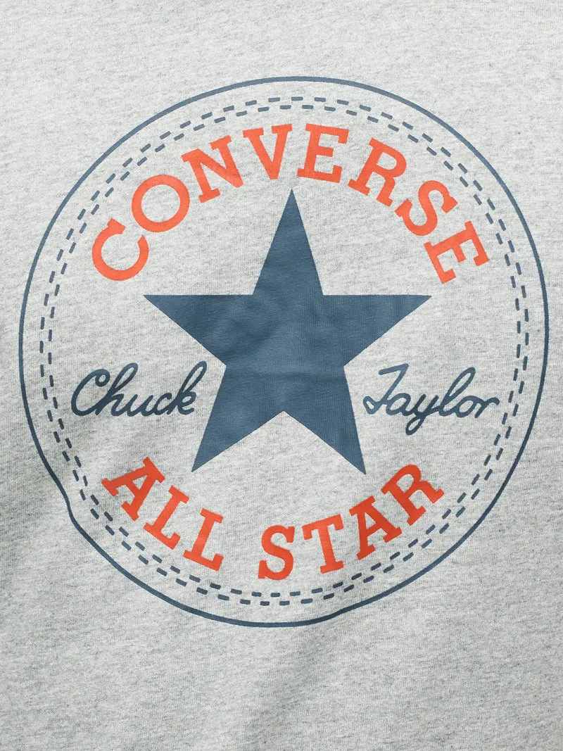 CHUCK PATCH TEE t-shirt da uomo in cotone con stampa logo - grigio