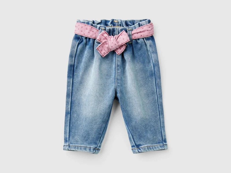 Thermojeans mit Schärpe