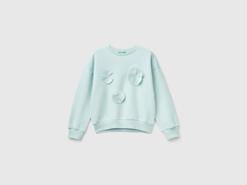 Sweater mit Stickerei und Applikation