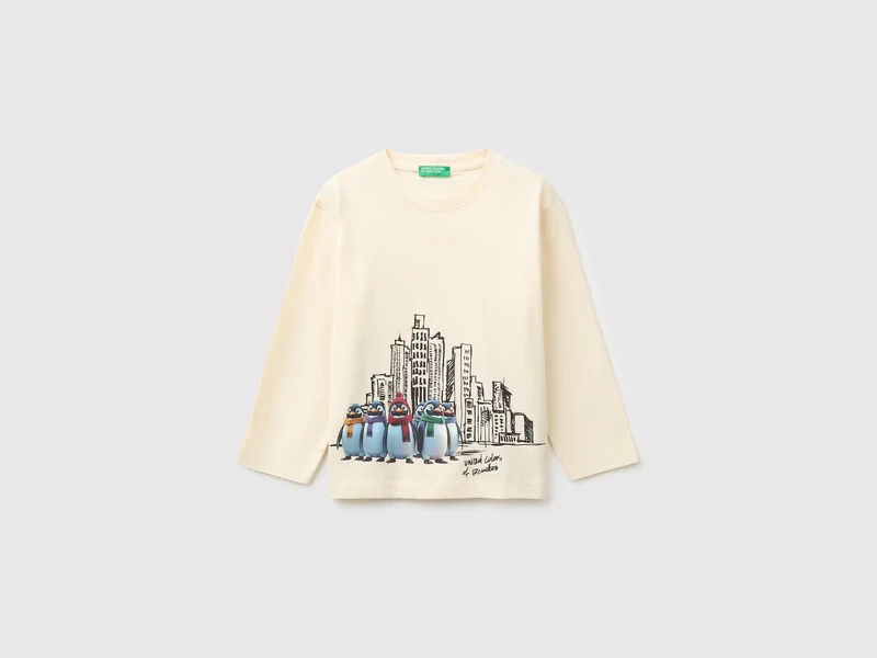 T-Shirt mit Front- und Rückendruck
