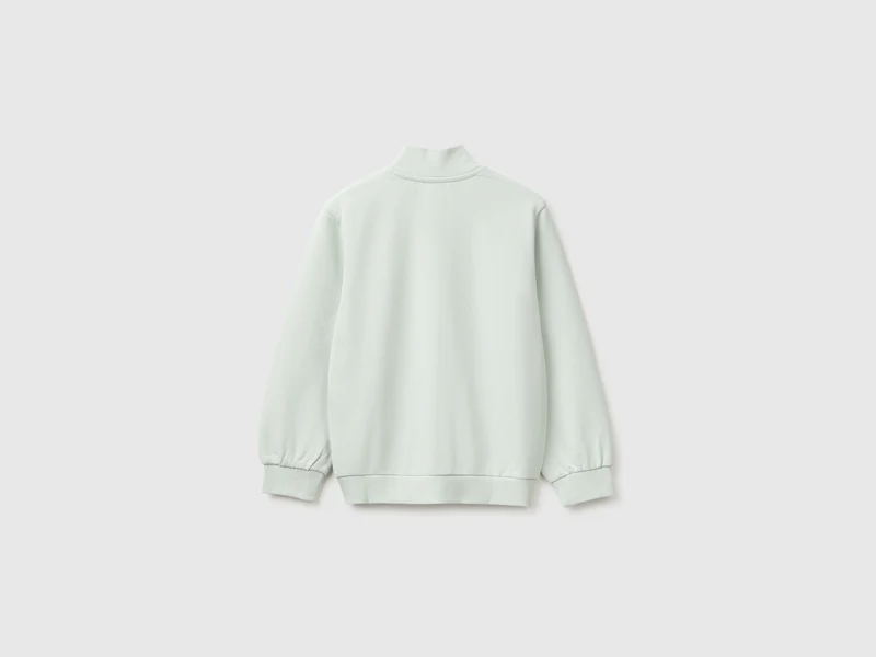 Sweatshirt mit Reißverschluss und Logo