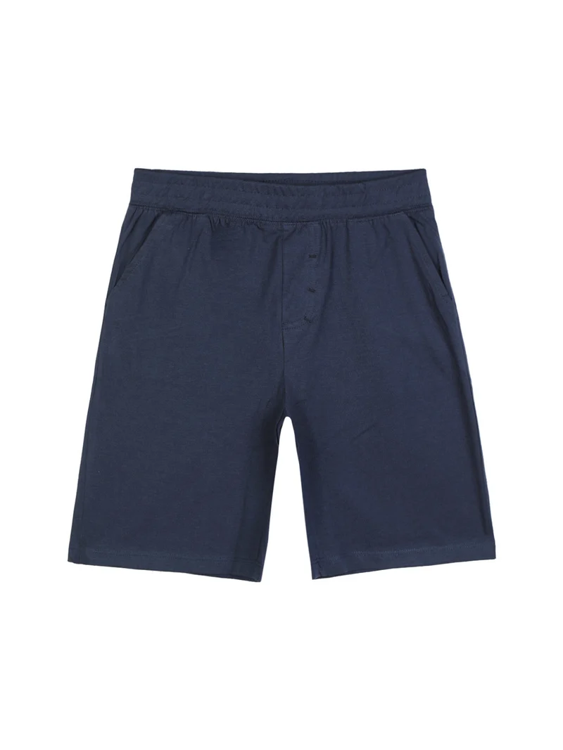 Completo corto da bambino canotta + bermuda - bianco
