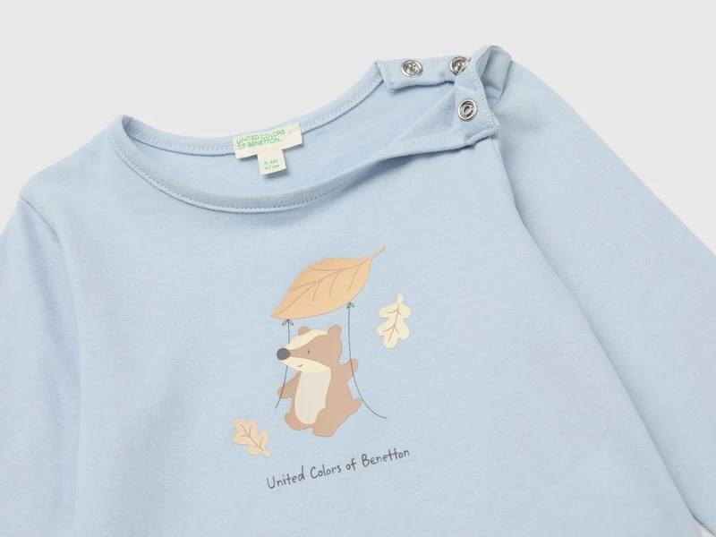 Bedrucktes T-Shirt aus Bio-Baumwolle