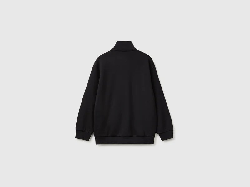 Sweatshirt mit Reißverschluss aus 100 % Baumwolle