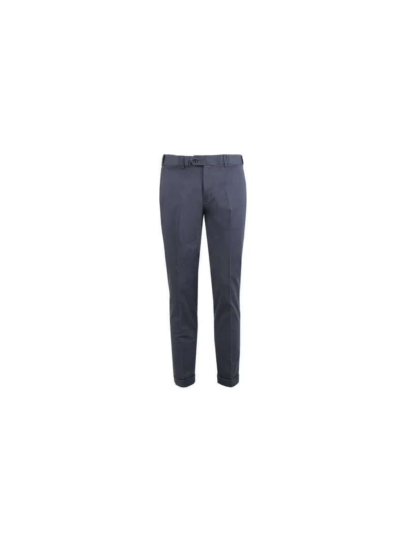 Pantaloni da uomo in cotone con risvolti sul finale - avion