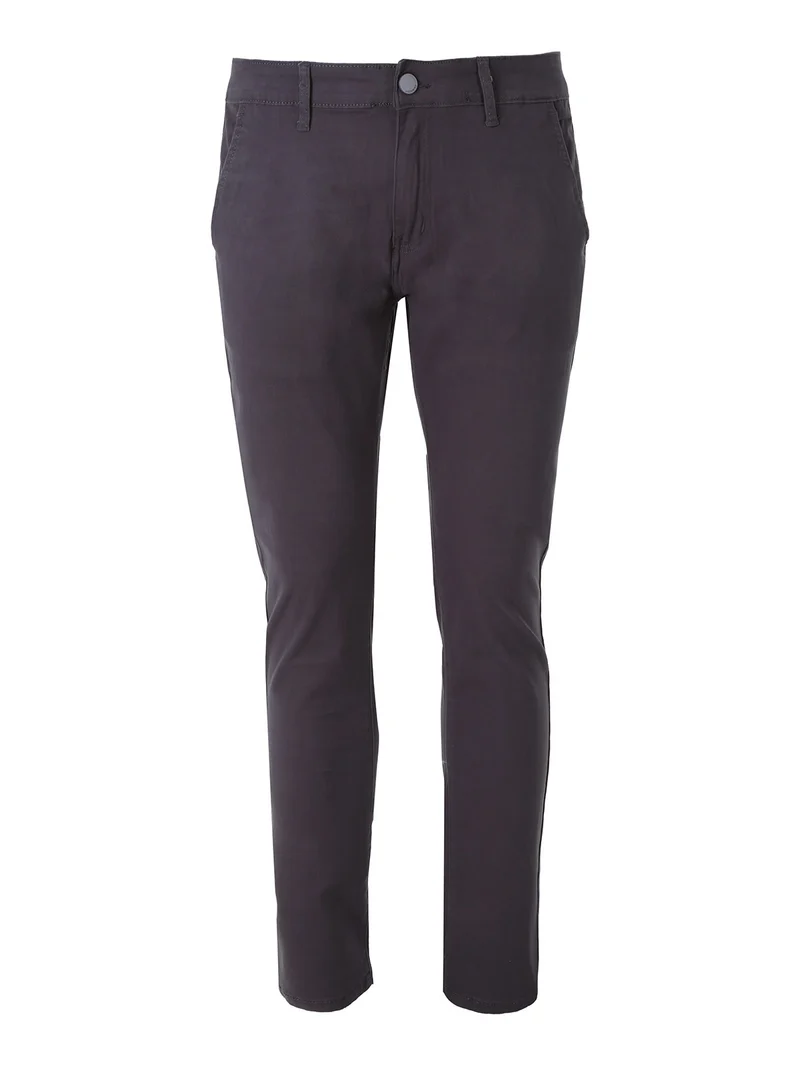 Pantaloni da uomo slim fit in cotone - grigio scuro