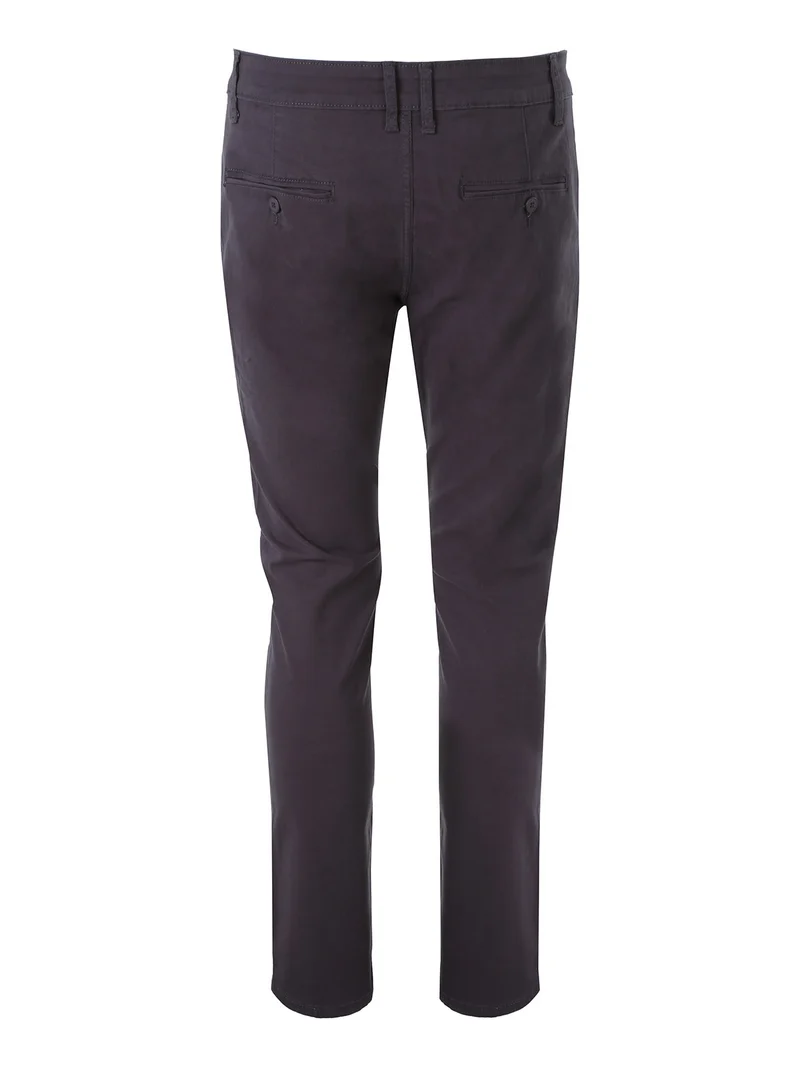 Pantaloni da uomo slim fit in cotone - grigio scuro
