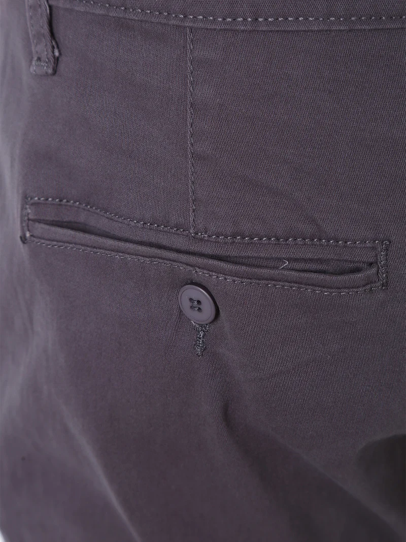 Pantaloni da uomo slim fit in cotone - grigio scuro