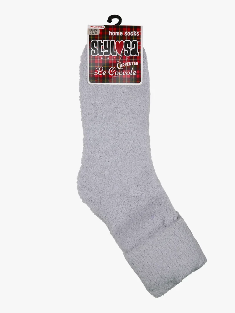 Calze antiscivolo morbide da donna - grigio chiaro