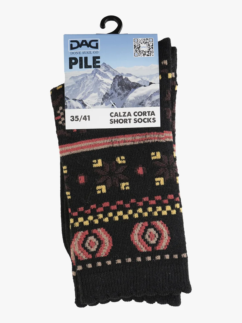 Calze corte invernali da donna - nero