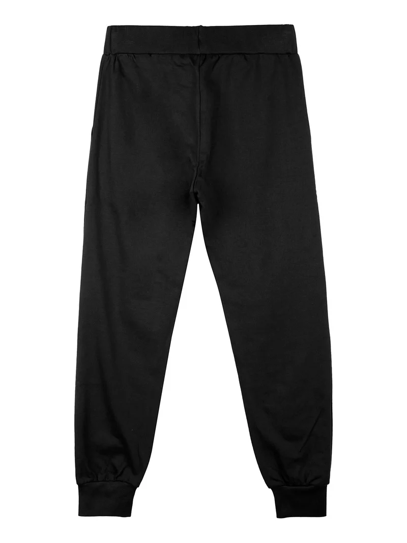 Pantaloni tuta da bambino in felpa - nero