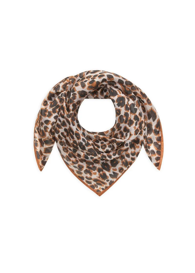 3ER PACK - PRINTED SQUARE SILK LEO