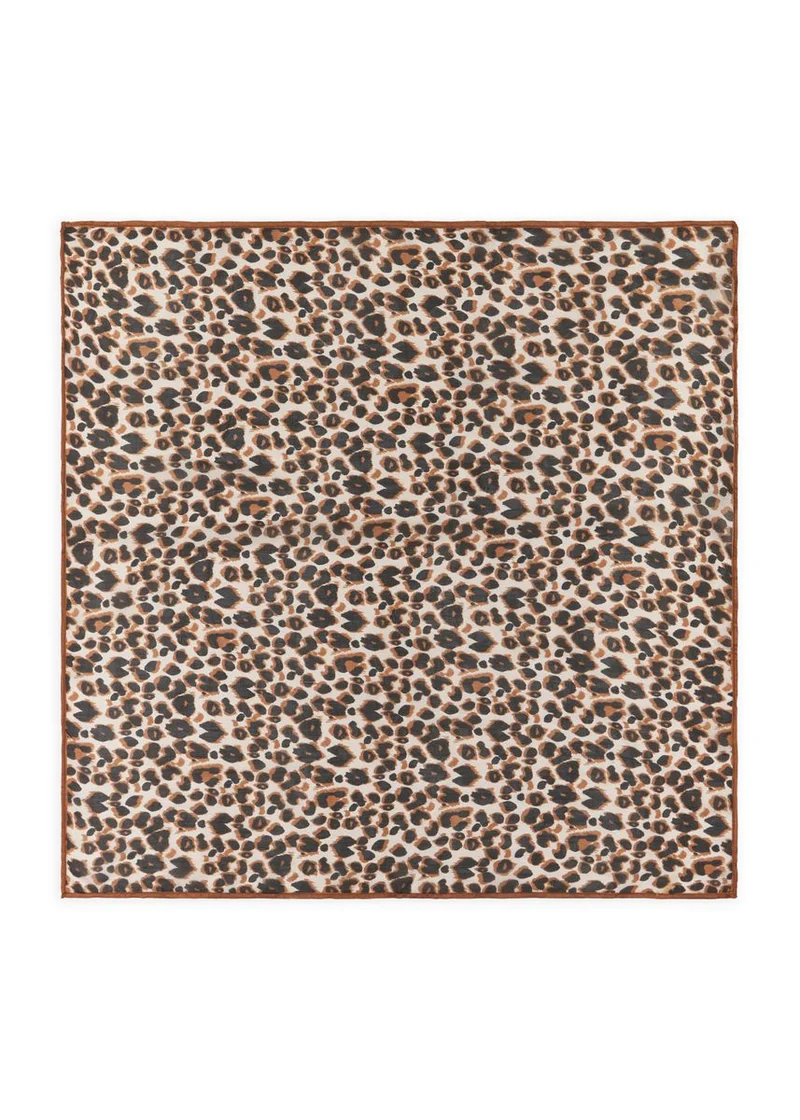 3ER PACK - PRINTED SQUARE SILK LEO