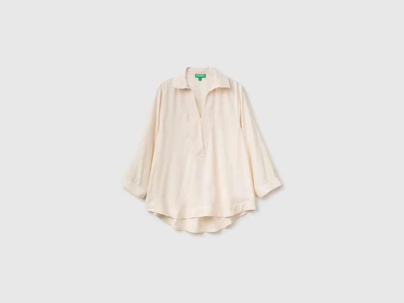 Bluse aus reiner Viskose