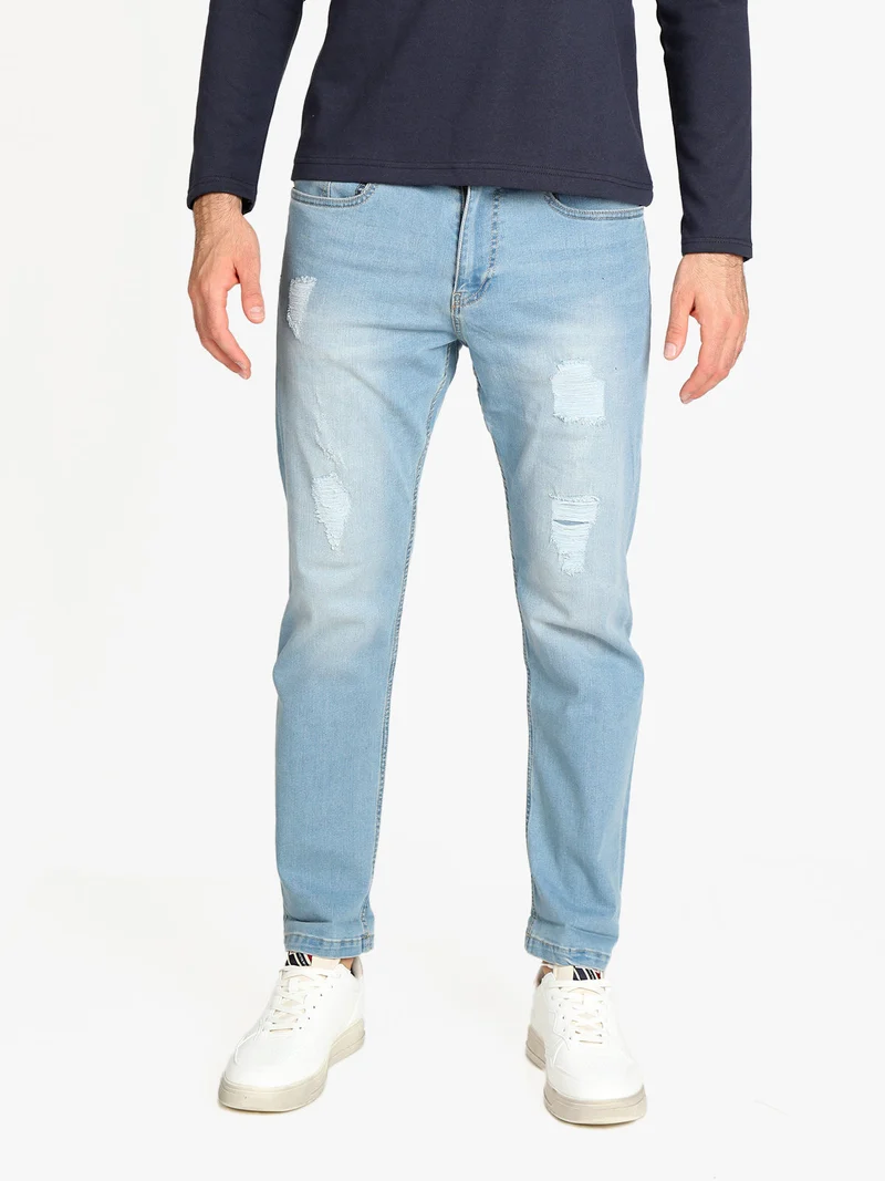 Jeans chiari da uomo con strappi - jeans