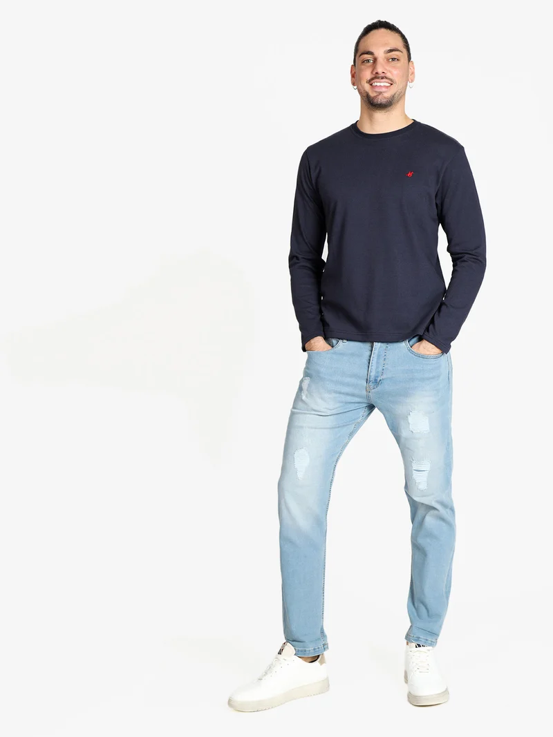 Jeans chiari da uomo con strappi - jeans