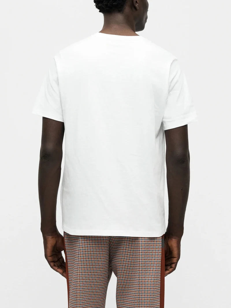 CHUCK PATCH TEE t-shirt da uomo in cotone con stampa logo - bianco