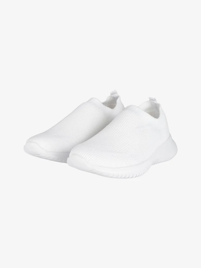 Sneakers sportive slip on donna - bianco