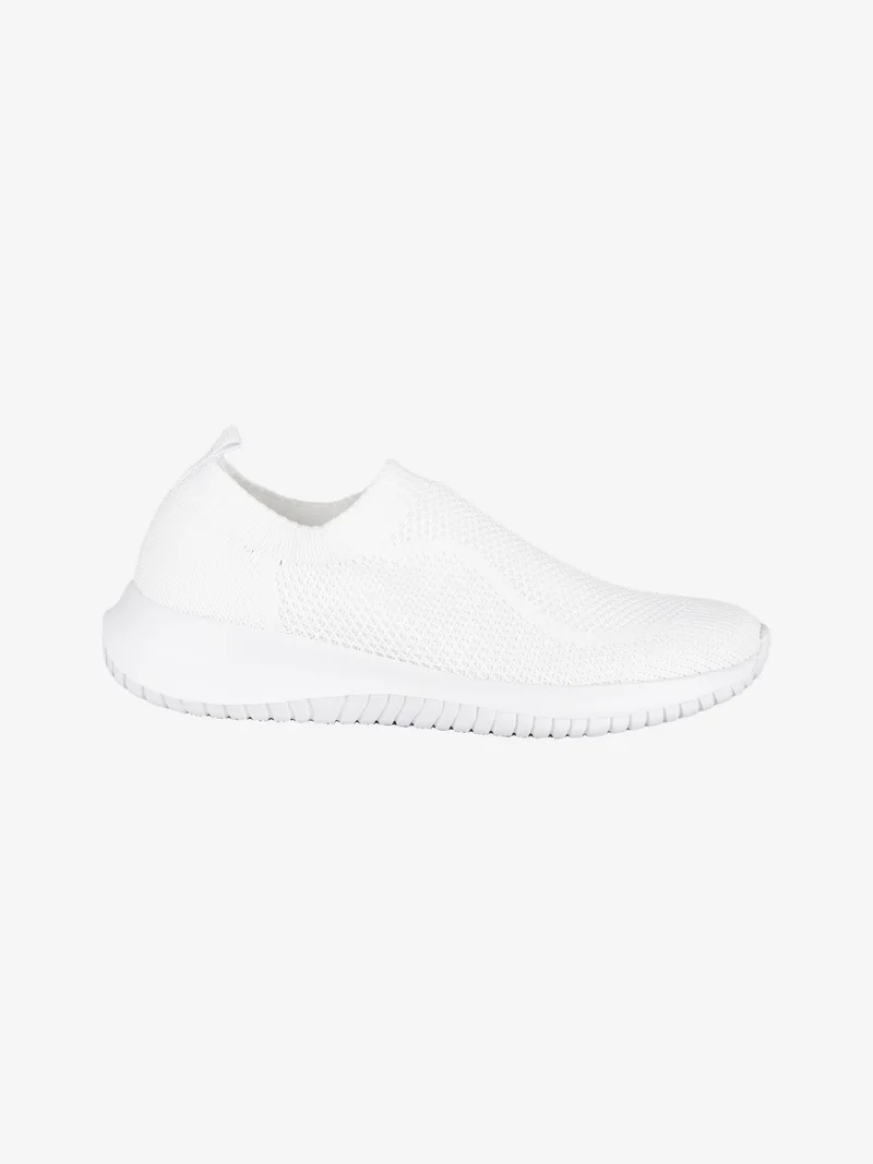 Sneakers sportive slip on donna - bianco
