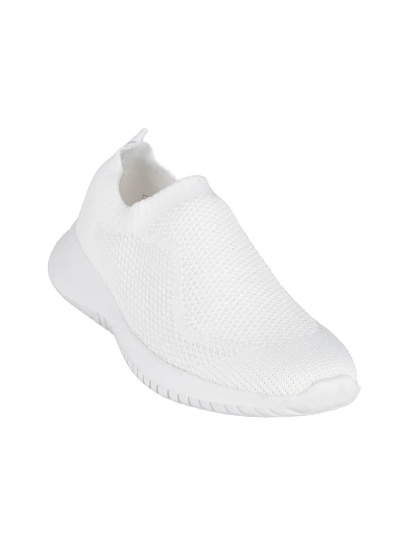 Sneakers sportive slip on donna - bianco