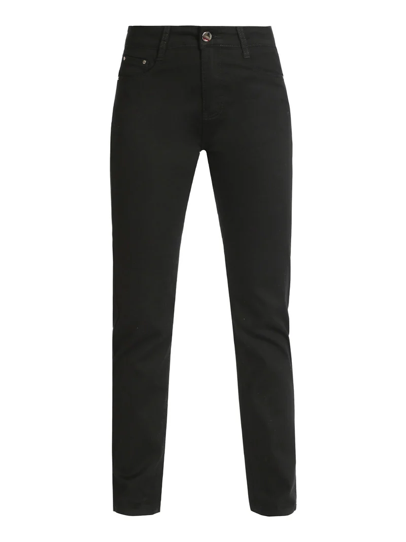 Pantaloni regular da donna - nero