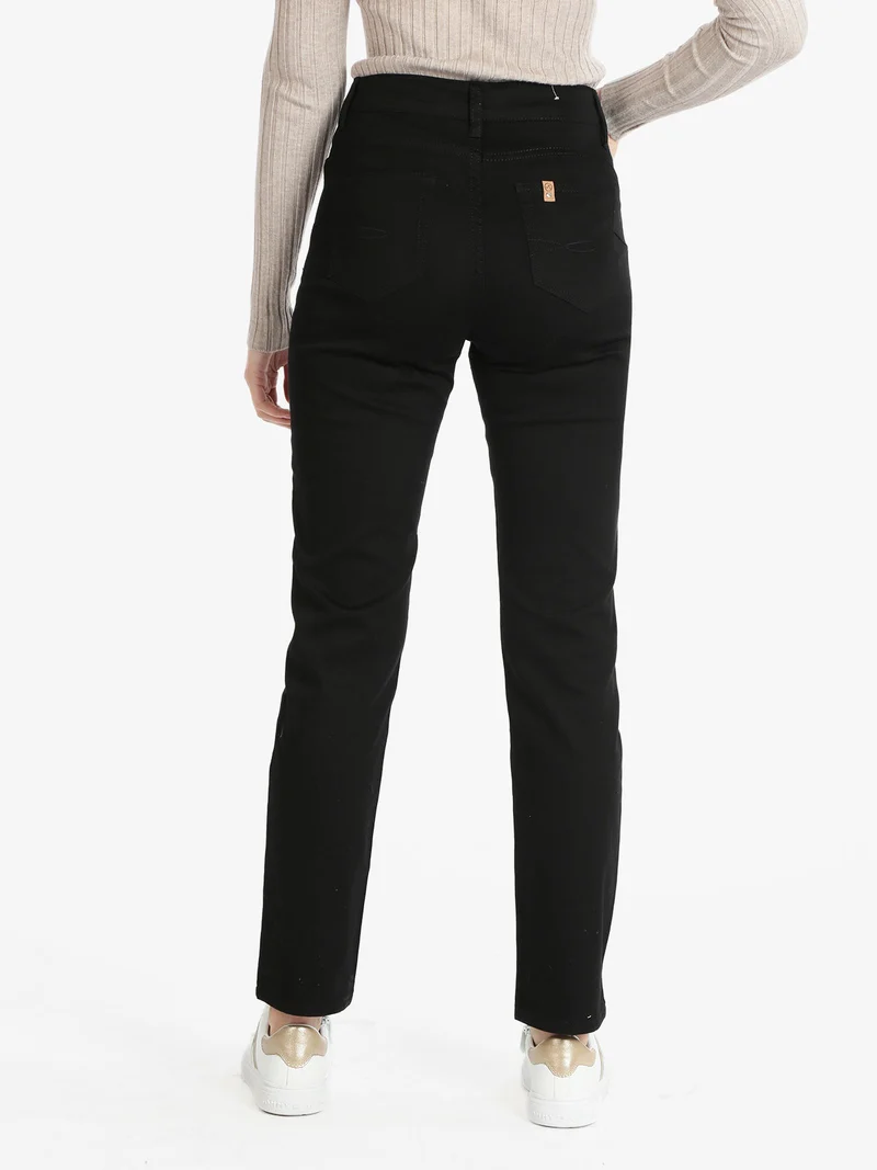 Pantaloni regular da donna - nero