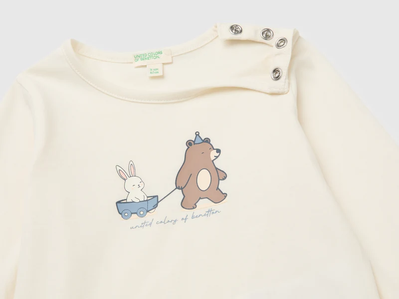 Bedrucktes T-Shirt aus Bio-Baumwolle