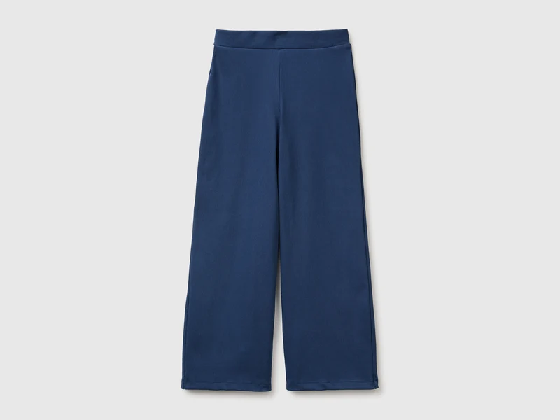 Weit geschnittene Hose aus Stretch-Baumwolle