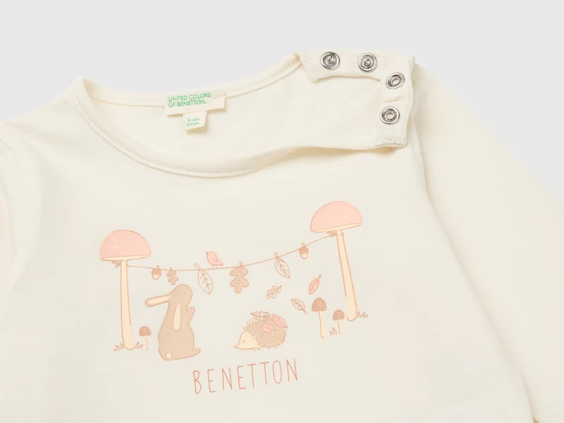 Bedrucktes T-Shirt aus Bio-Baumwolle