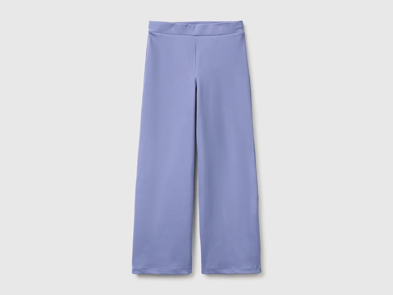 Weit geschnittene Hose aus Stretch-Baumwolle