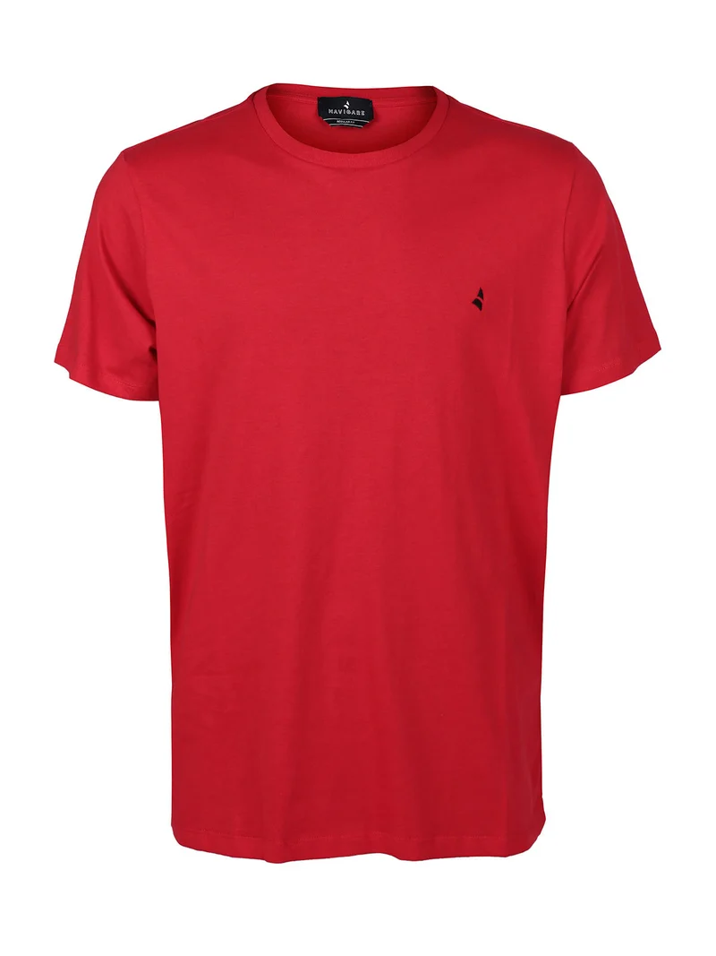 T-shirt uomo in cotone - rosso