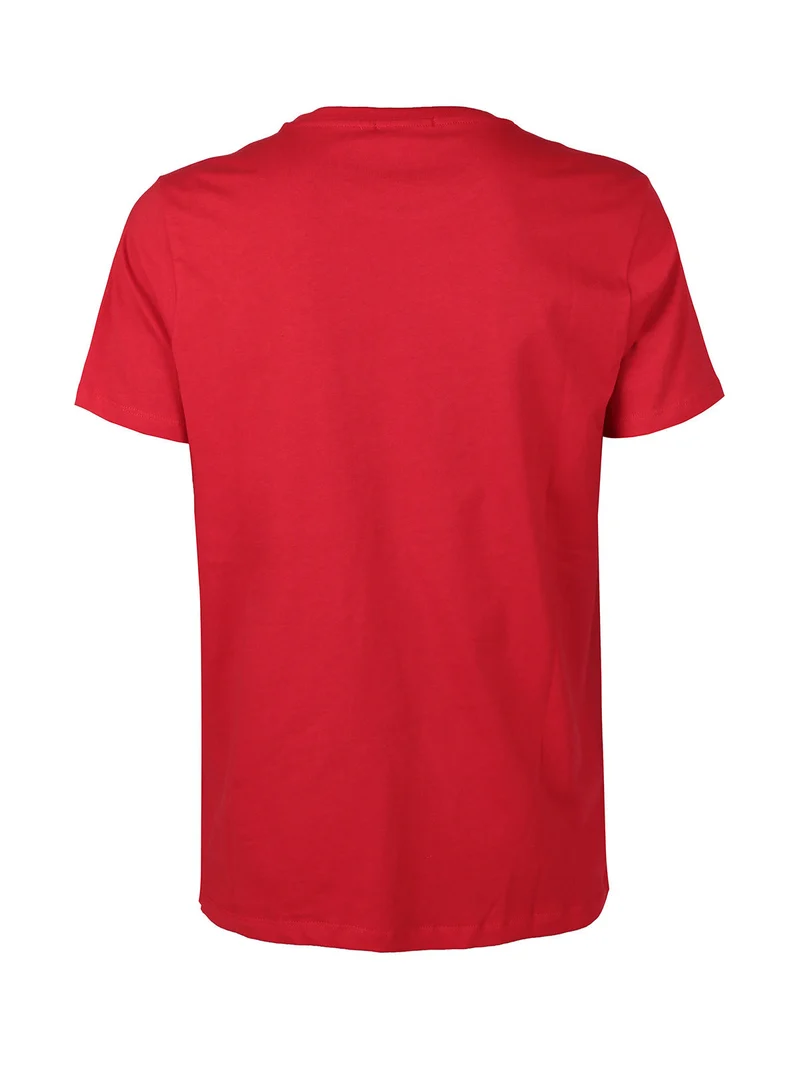T-shirt uomo in cotone - rosso