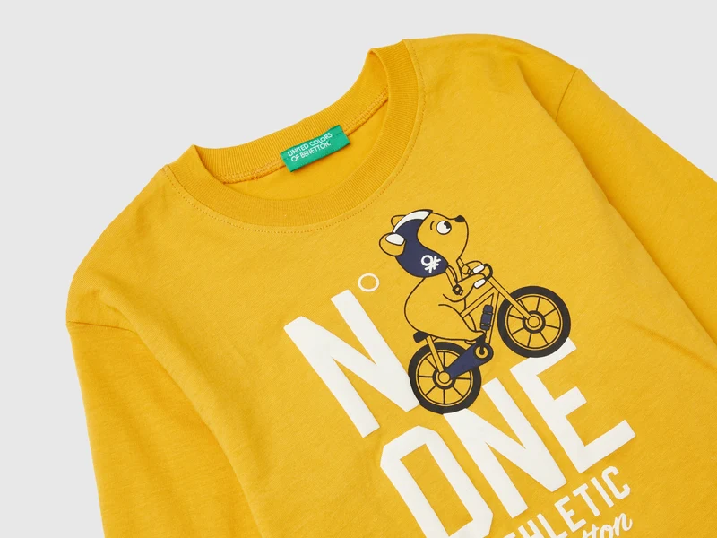 Shirt aus Bio-Baumwolle mit Print