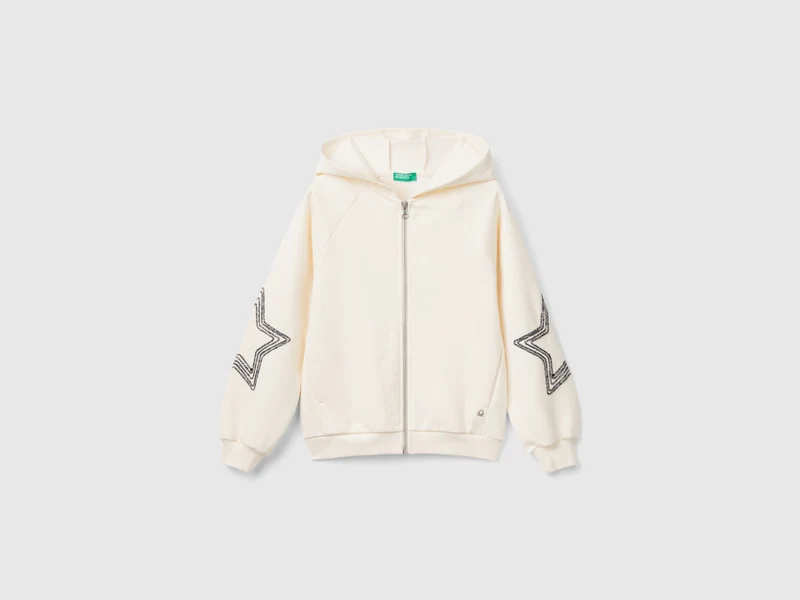 Sweater mit Stickerei in Lurex
