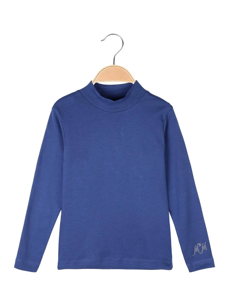 Lupetto con strass - blu