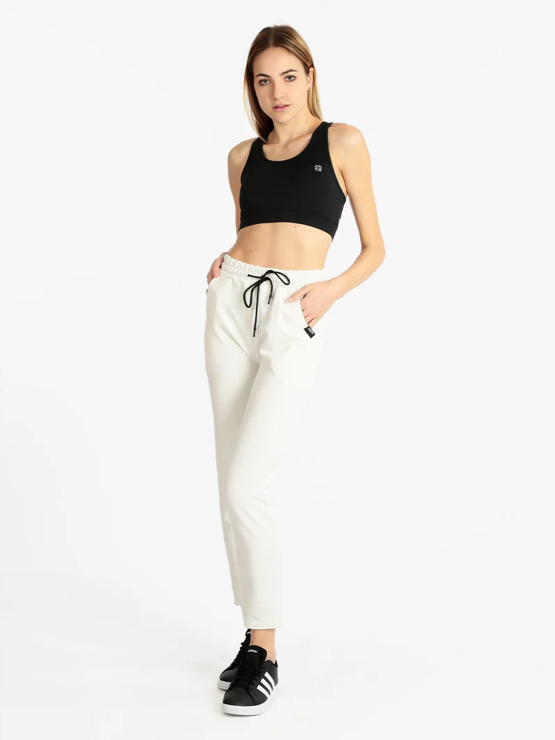 Pantaloni sportivi donna - panna