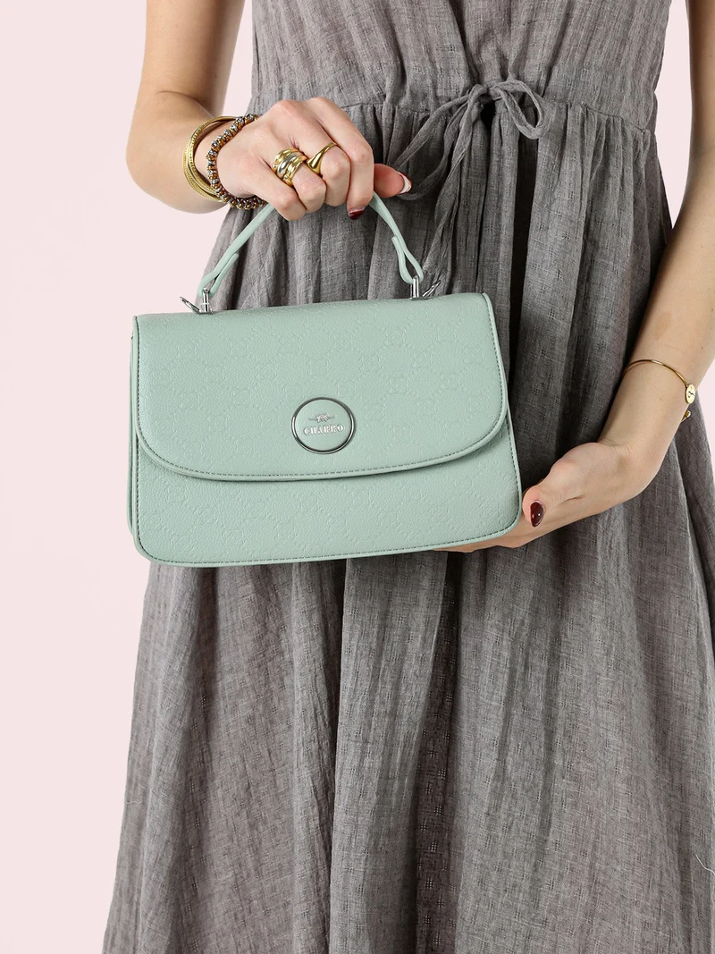Borsa a mano da donna con tracolla - verde chiaro