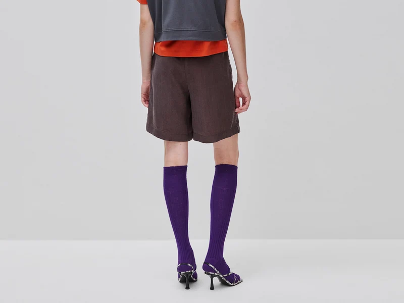 Bermuda-Shorts mit Bundfalten aus 100% Lyocell