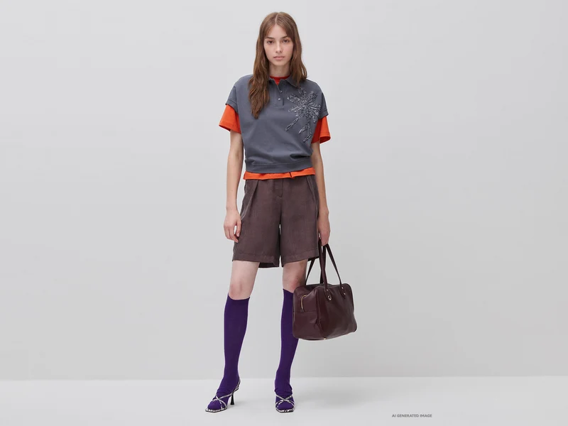Bermuda-Shorts mit Bundfalten aus 100% Lyocell