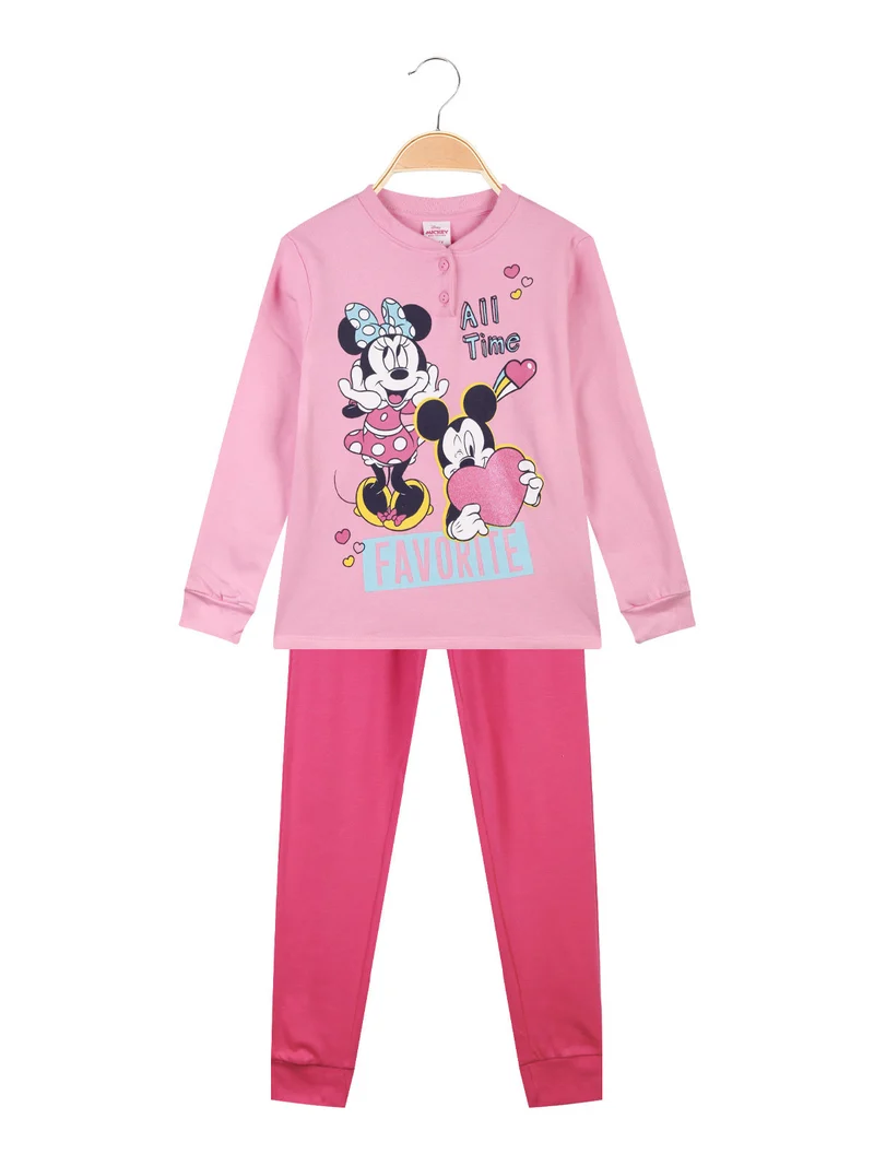 Minnie pigiama da bambina felpato - fucsia