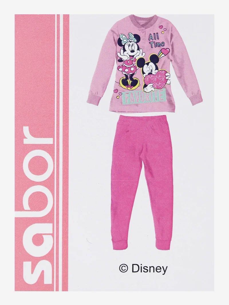 Minnie pigiama da bambina felpato - fucsia